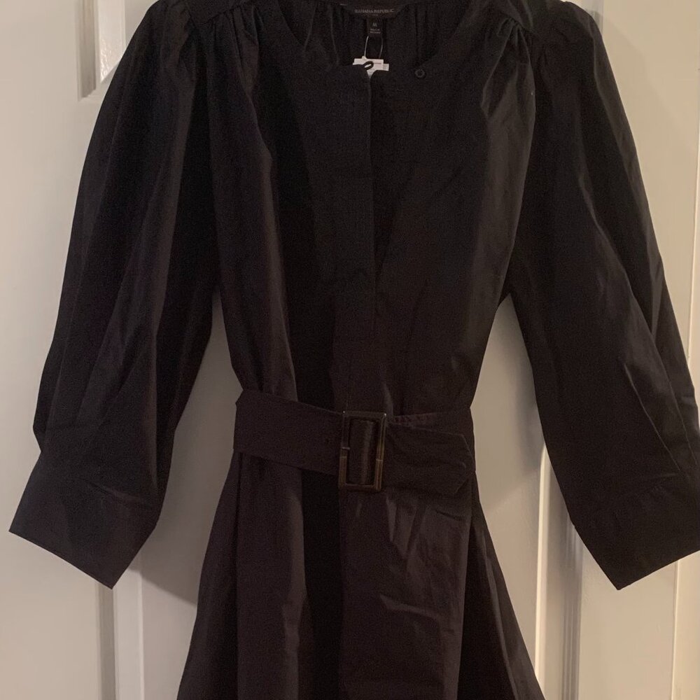 Banana Republic Factory Black Dress, Size Medium
